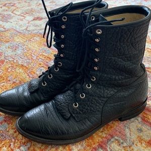 Vintage Justin Western Combat Boots